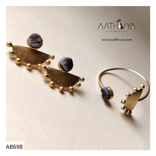HANDCUFF & EARRING COMBO - AB698