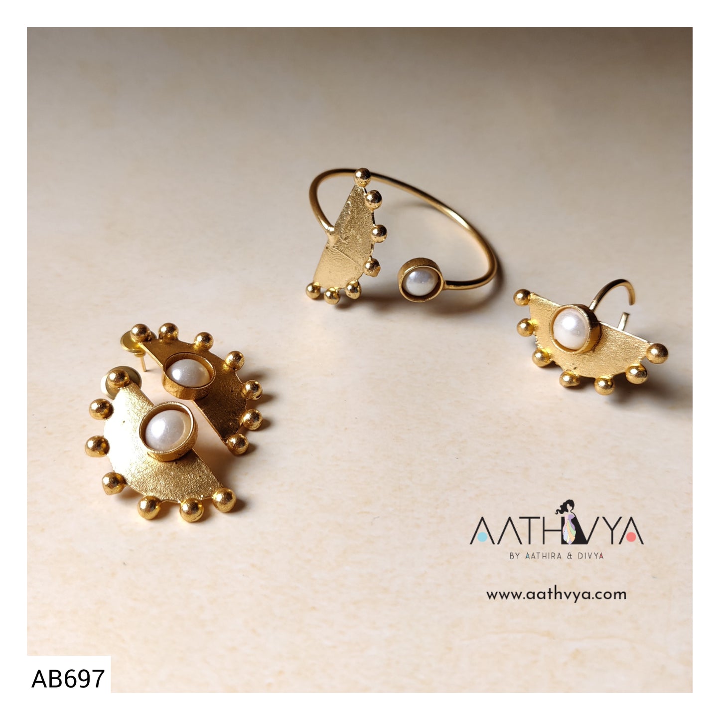 STONE CENTRIC SEMICIRCULAR COMBO SET - AB697