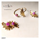 STONE CENTRIC SEMICIRCULAR COMBO SET - AB697