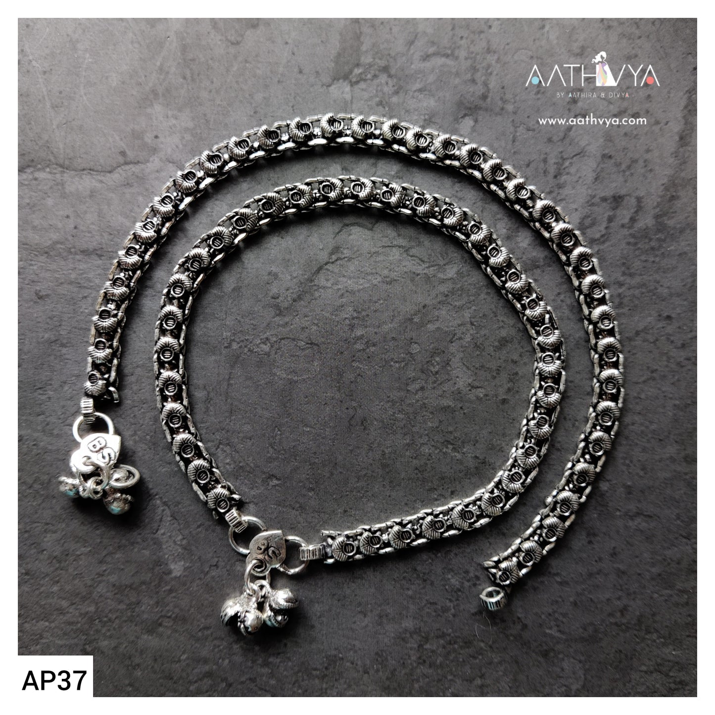 SILVER CASUAL ANKLETS - AP37