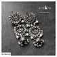 2 LAYER GUNMETAL POLISHED JHUMKA - AE1684 (A)