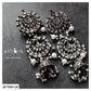 2 LAYER GUNMETAL POLISHED JHUMKA - AE1684 (A)