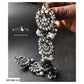 2 LAYER GUNMETAL POLISHED JHUMKA - AE1684 (A)