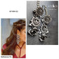 2 LAYER GUNMETAL POLISHED JHUMKA - AE1684 (A)