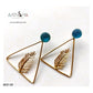 TRIANGULAR FEATHER EARRING - AE2120