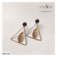 TRIANGULAR FEATHER EARRING - AE2120