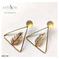 TRIANGULAR FEATHER EARRING - AE2120