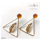 TRIANGULAR FEATHER EARRING - AE2120