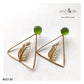 TRIANGULAR FEATHER EARRING - AE2120