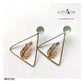 TRIANGULAR FEATHER EARRING - AE2120