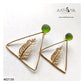 TRIANGULAR FEATHER EARRING - AE2120