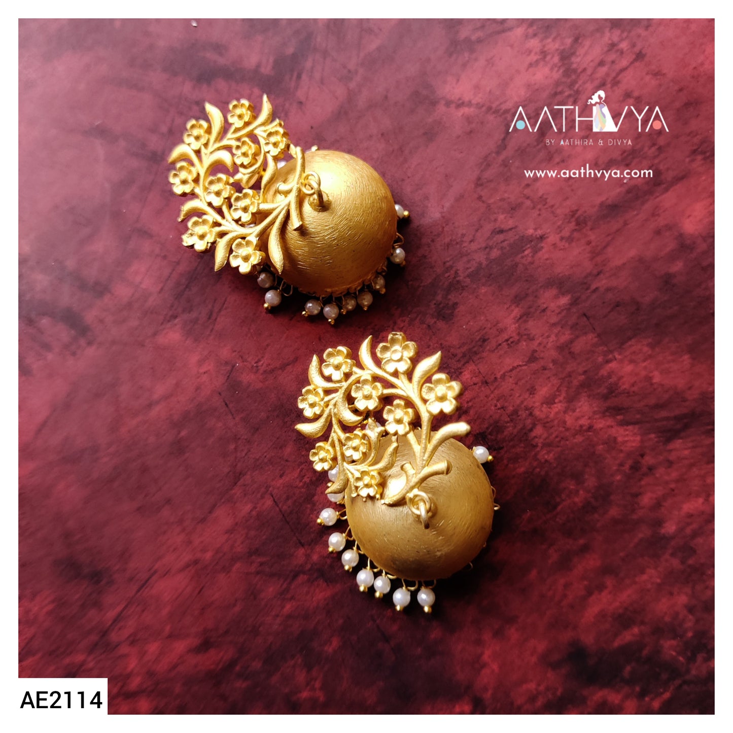 FLORAL JHUMKA - AE2114