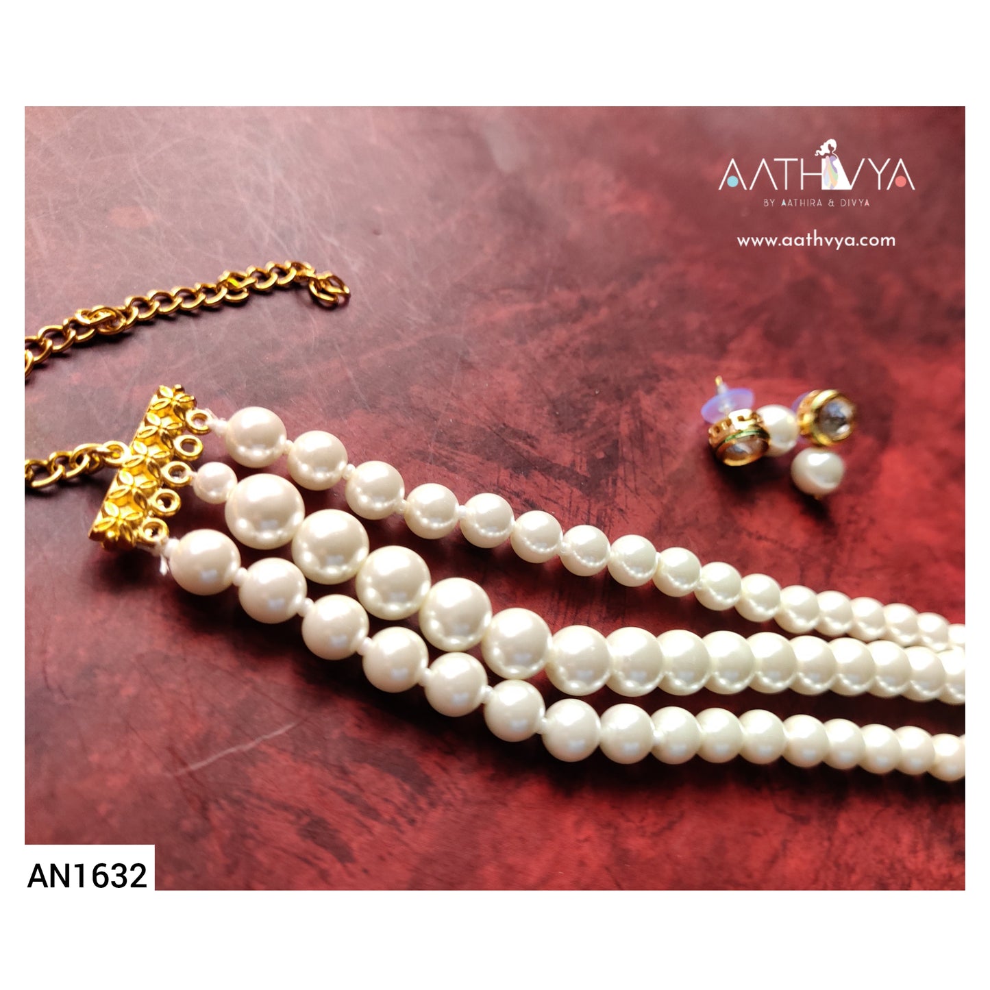 SHELL PEARL CHOKER SET - AN1632