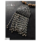 PEARL TASSELED GHUNGROO PENDANT NECKPIECE - AN2174