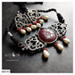 CARVED CABOCHON CHOKER SET - AN2157