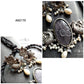 CARVED STONE PEACOCK CHOKER - AN2170