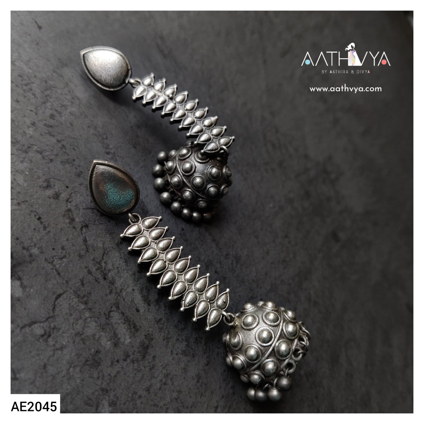SILVER JHUMKA - AE2045