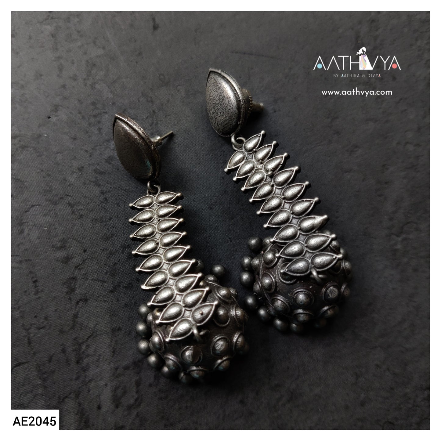 SILVER JHUMKA - AE2045