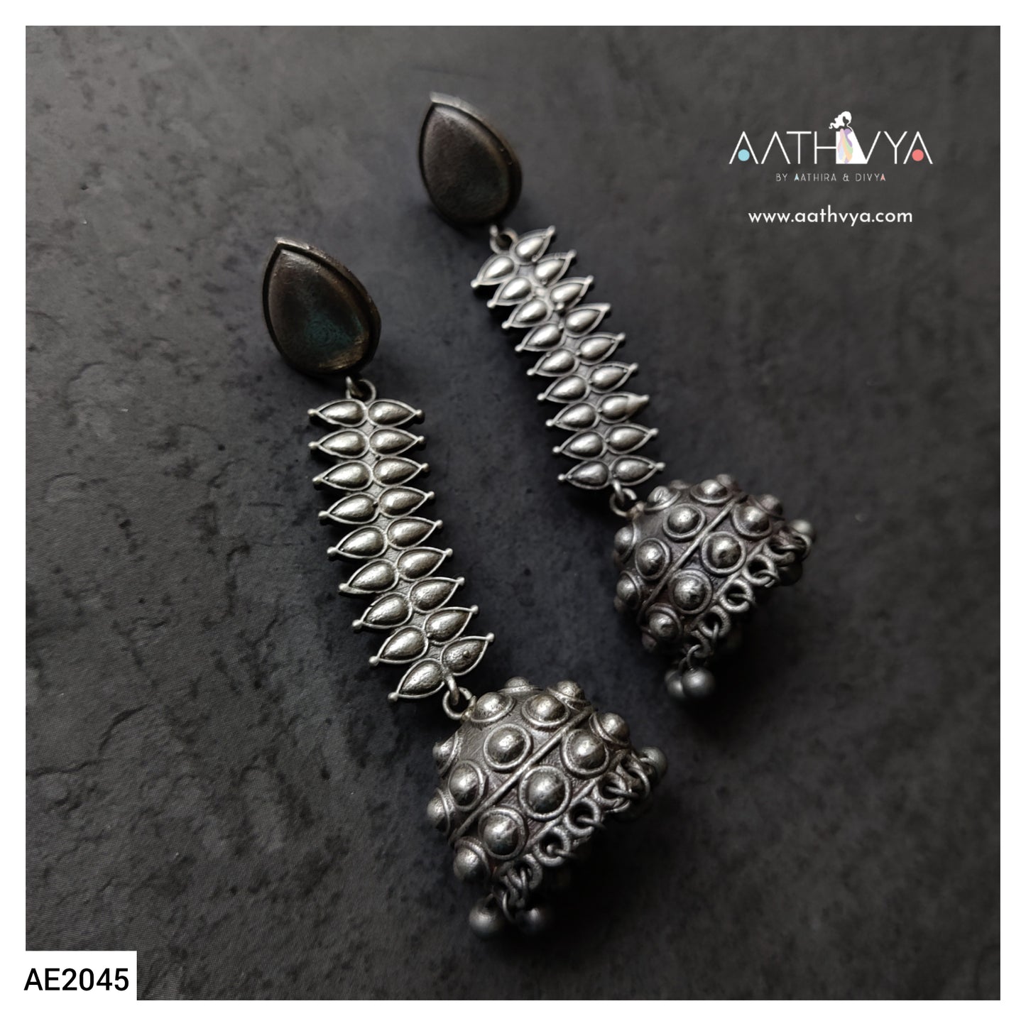 SILVER JHUMKA - AE2045