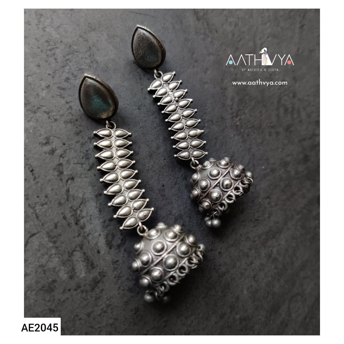 SILVER JHUMKA - AE2045