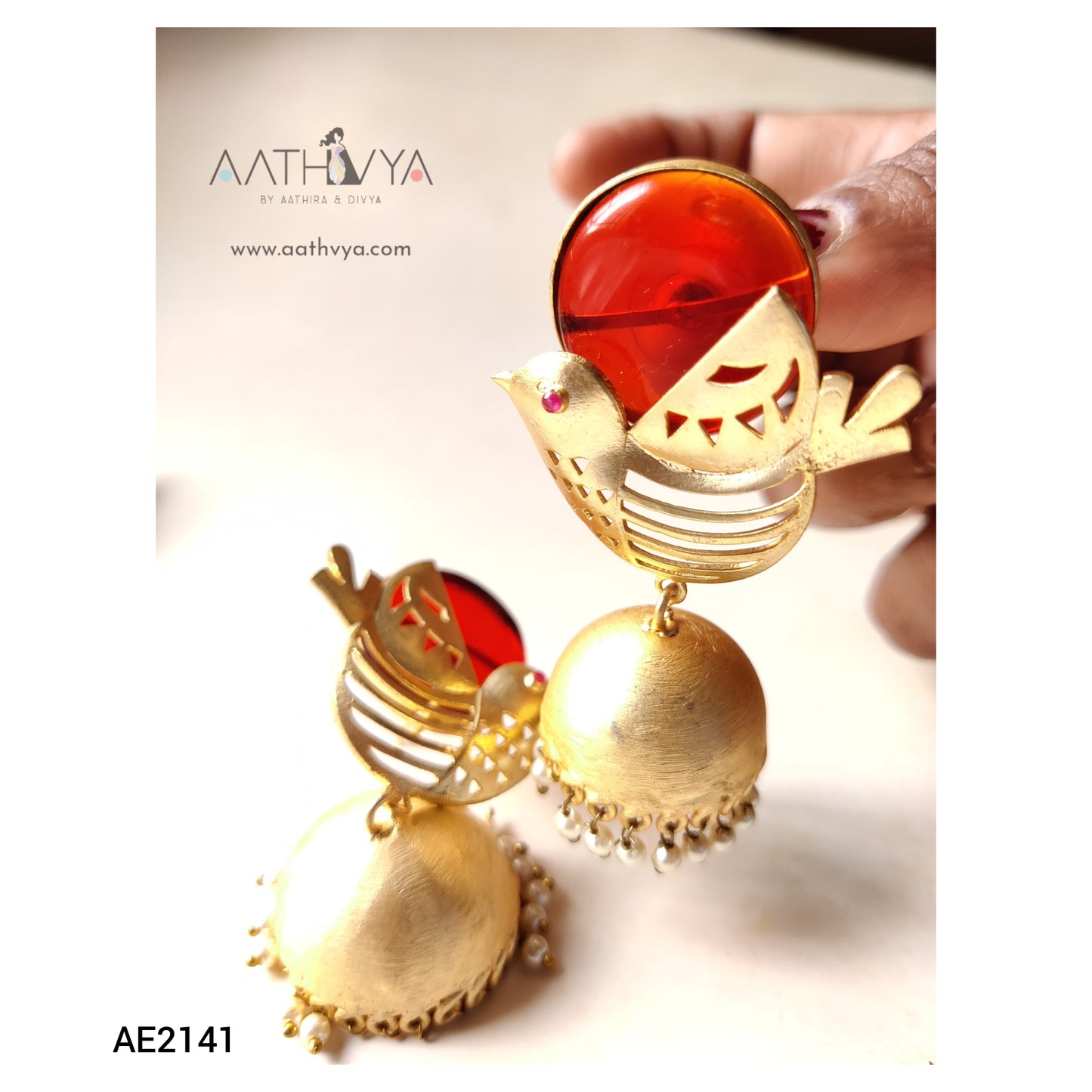 BIRD MATTE JHUMKA - AE2141