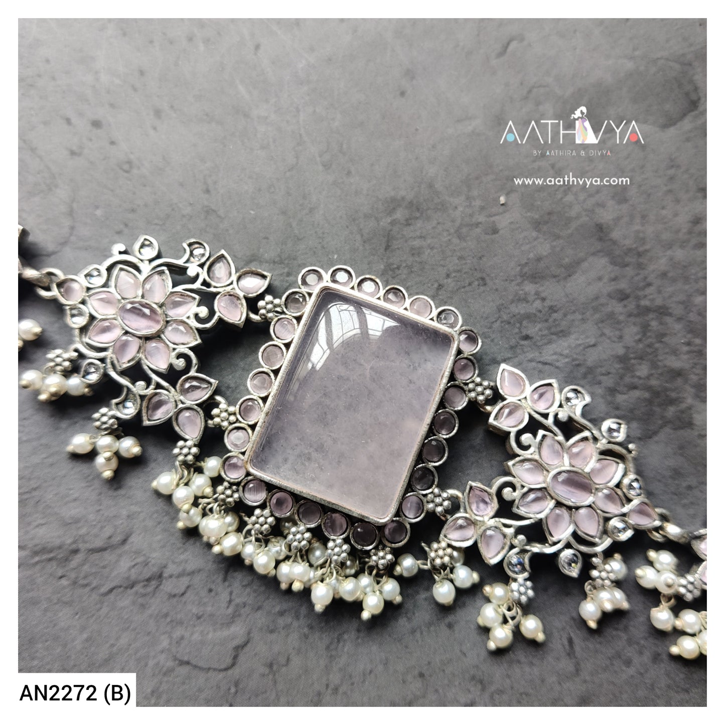 ROSE QUARTZ CHOKER- AN2272 (B)