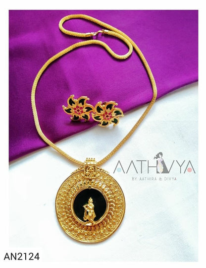 KRISHNA NECKPIECE WITH MAANGA STUDS - AN2124