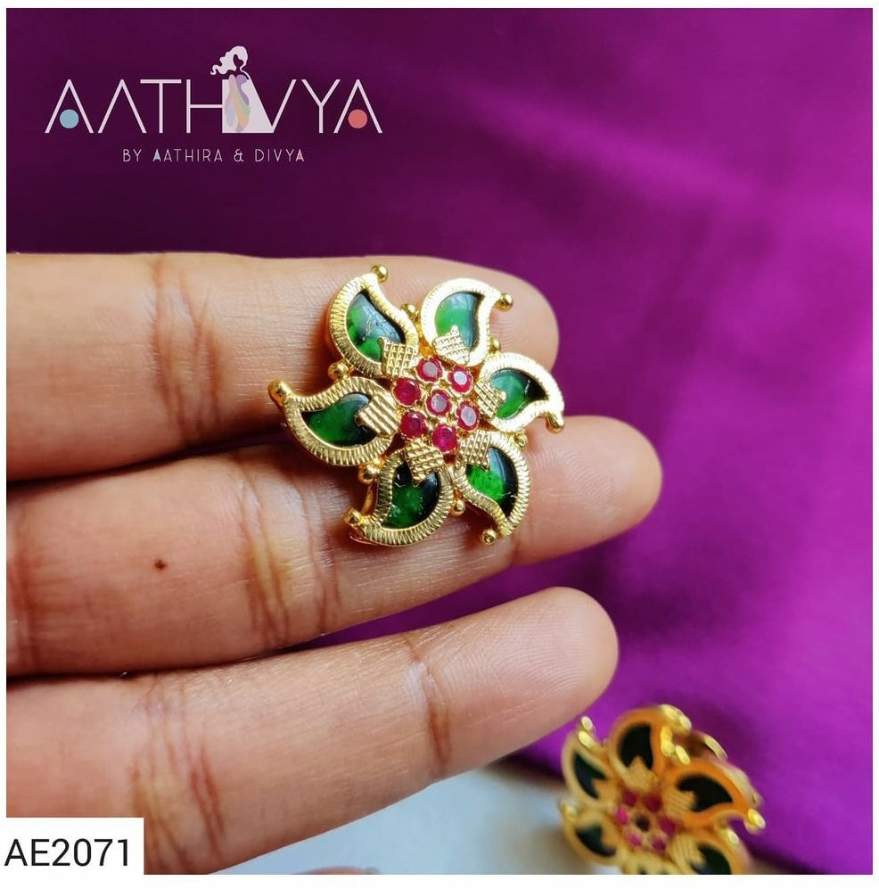 KRISHNA NECKPIECE WITH MAANGA STUDS - AN2124