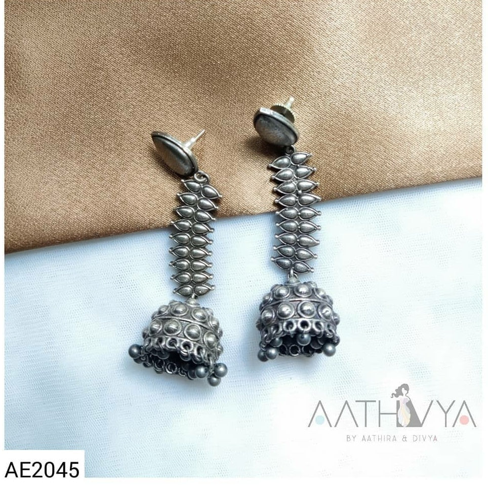 SILVER JHUMKA - AE2045