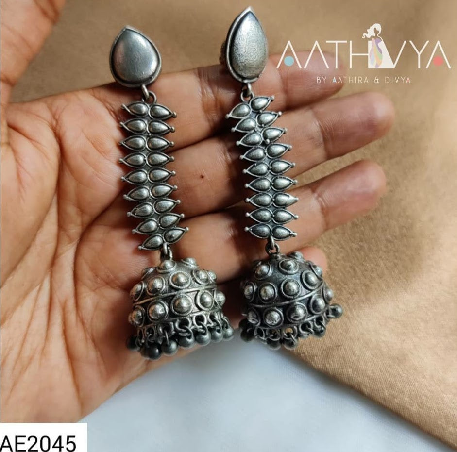 SILVER JHUMKA - AE2045