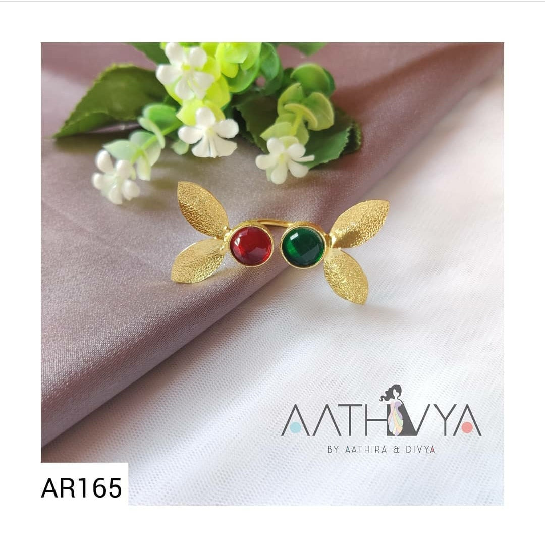 DUAL STONE WINGED RING - AR165