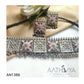 SILVER LOOK ALIKE CHOKER SET - AN1386