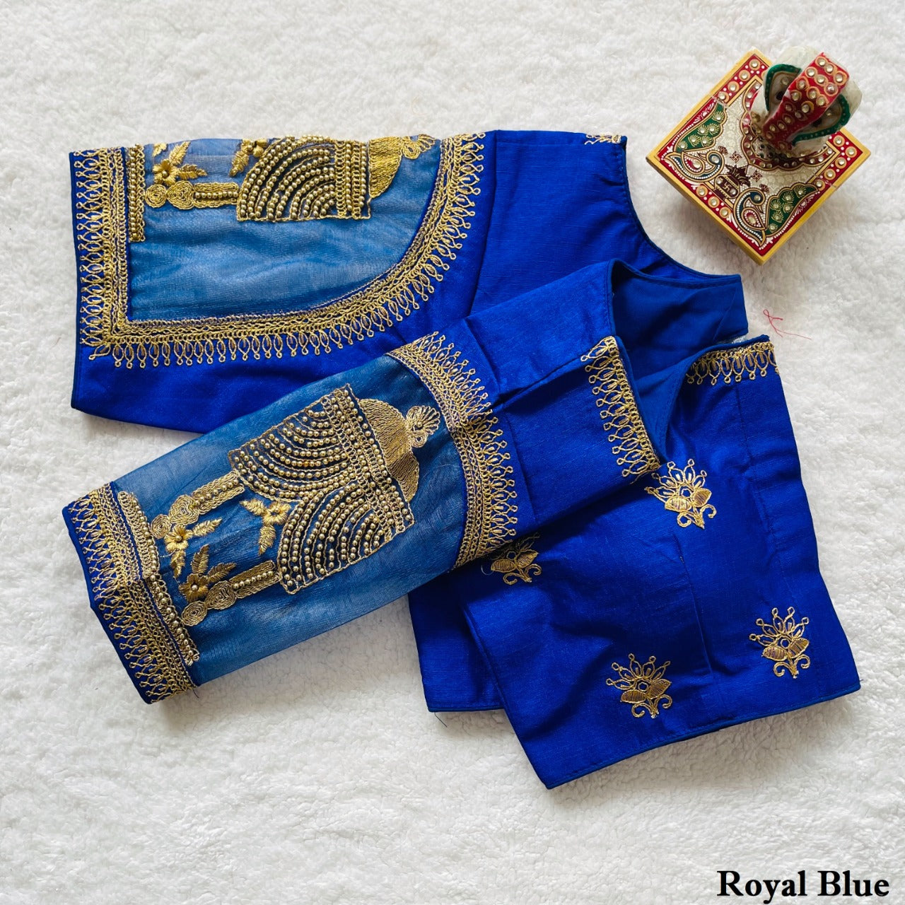 EMBROIDERED SILK BLOUSE - AK91