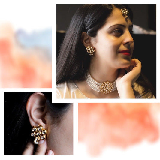 BEADED KUNDAN SET - AN1319