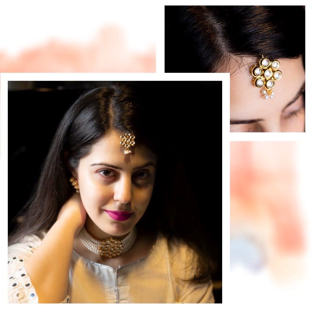 BEADED KUNDAN SET - AN1319
